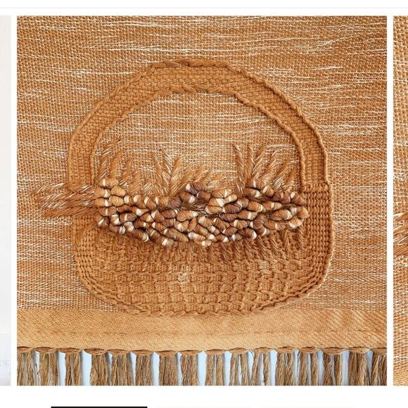 Handcrafted Woven Wall Hanging in Brown - Picture 6 of 12